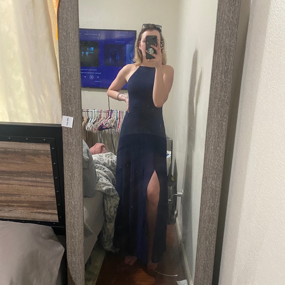 Blue maxi dress from express. Size 0